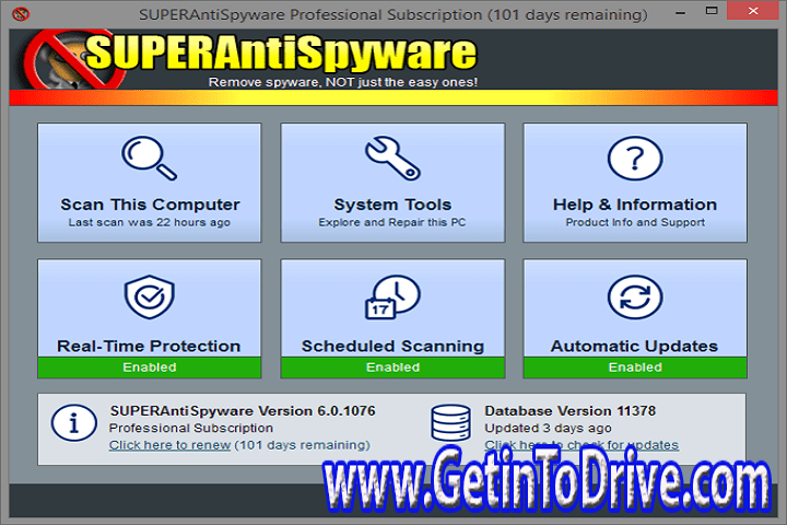 SUPERAntiSpyware Professional X 10.0.1252 Free