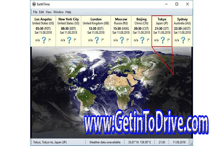 DeskSoft EarthTime 6.22.2 Free