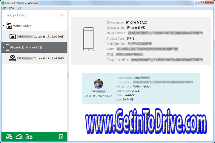 Elcomsoft eXplorer for WhatsApp Forensic 2.80.39025 Free