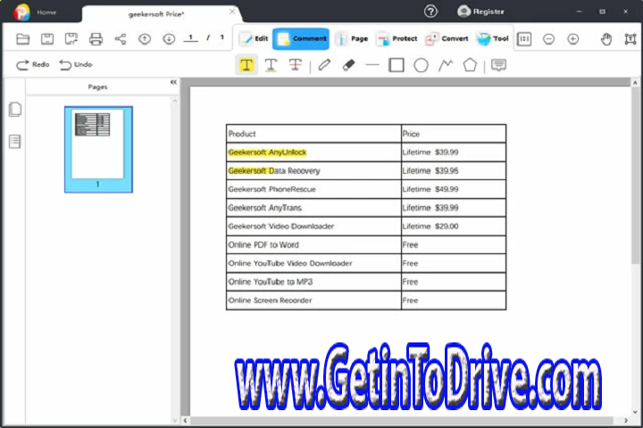 GeekerPDF 3.1.0.0222 Free