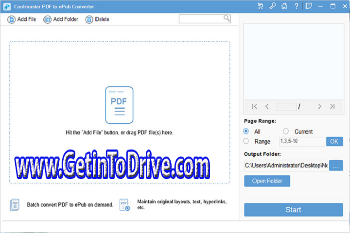 Coolmuster PDF to ePub Converter 2.4.7 Free