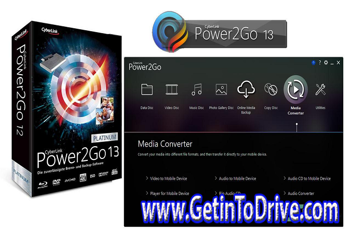 CyberLink Power2Go Platinum 13.0.5318.0 Free