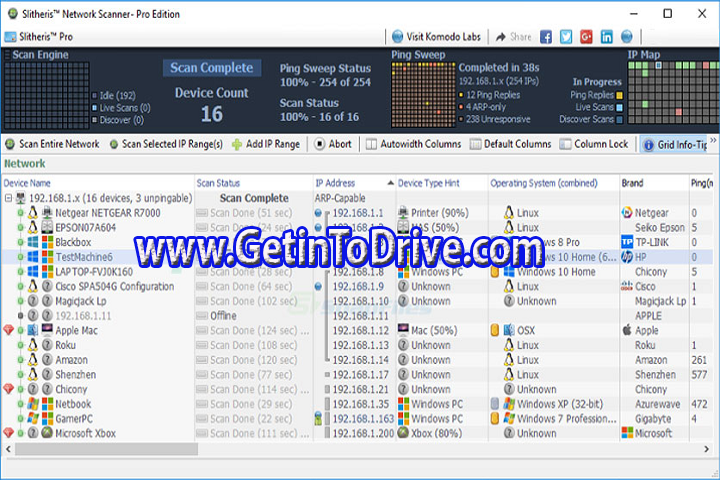 Slitheris Network Discovery Pro 1.1.312 Free