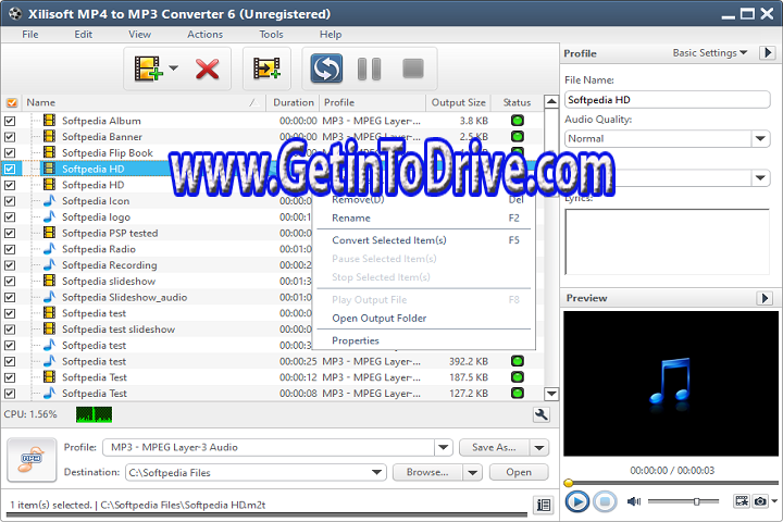 Xilisoft MP4 To MP3 Converter 6.0.5.0709 Free