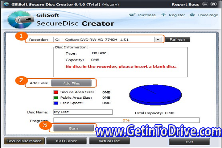 GiliSoft Secure Disc Creator 8.1 Free