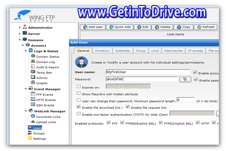 Wing FTP Server Corporate 7.0.5 Free