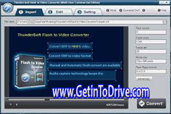 ThunderSoft Flash to MP3 Converter 4.2.0 Free